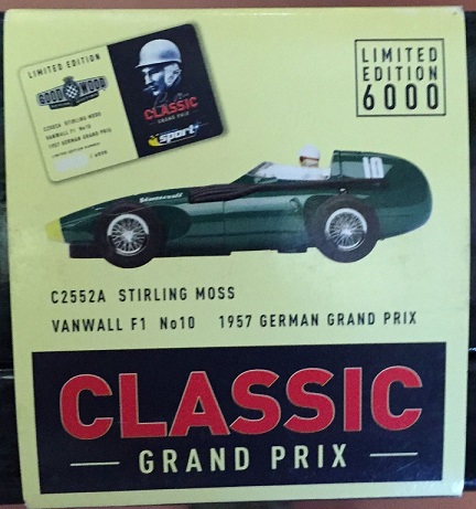 Scalextric Vanwall F1 no10 1957 C2552A Stirling Moss